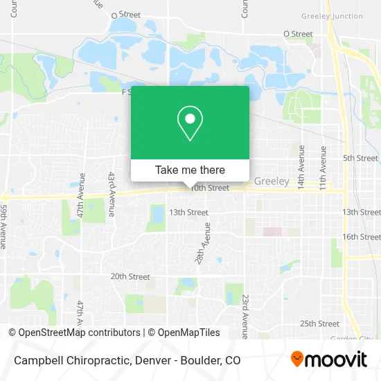 Campbell Chiropractic map