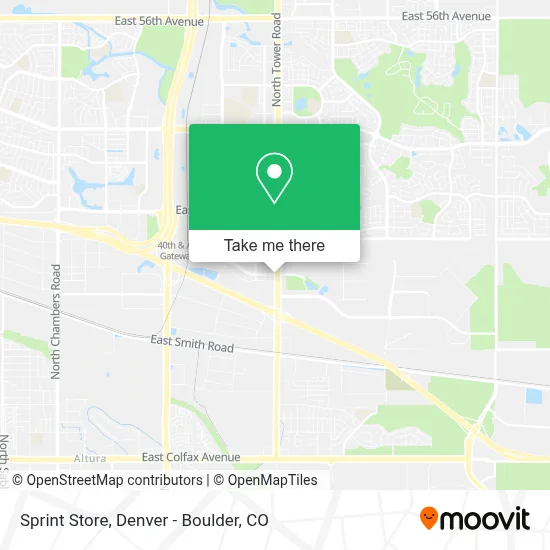 Sprint Store map