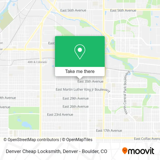 Denver Cheap Locksmith map