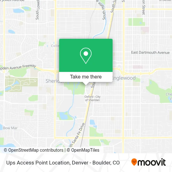 Ups Access Point Location map