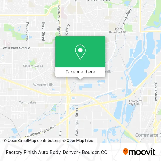 Factory Finish Auto Body map