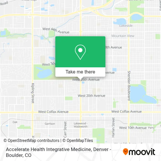 Accelerate Health Integrative Medicine map