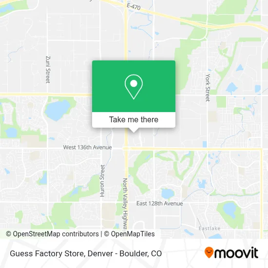 Guess Factory Store map