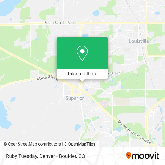 Ruby Tuesday map