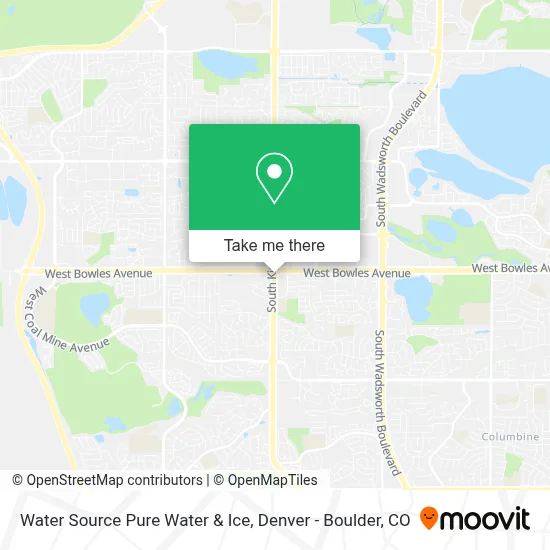 Water Source Pure Water & Ice map