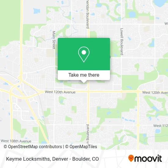 Keyme Locksmiths map