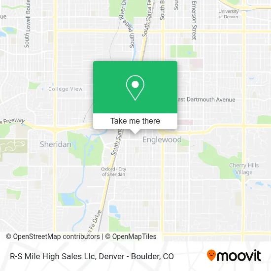 R-S Mile High Sales Llc map