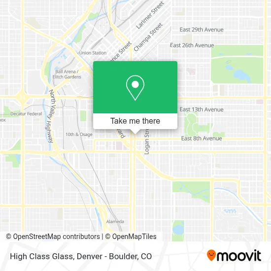 High Class Glass map