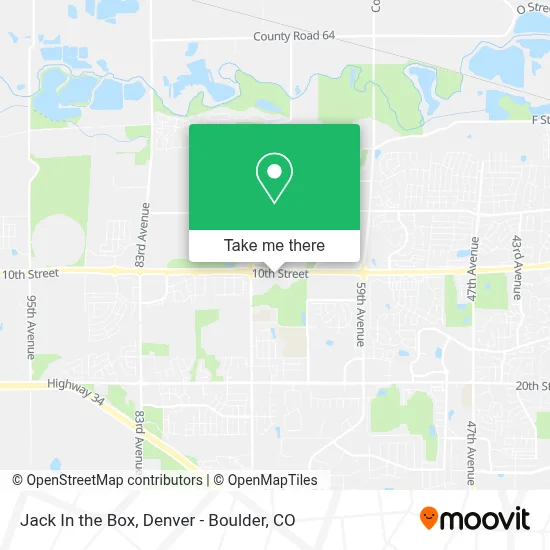 Jack In the Box map