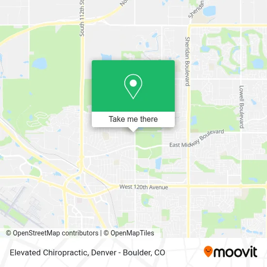 Elevated Chiropractic map