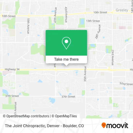 The Joint Chiropractic map