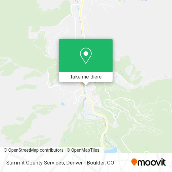 Summit County Services map