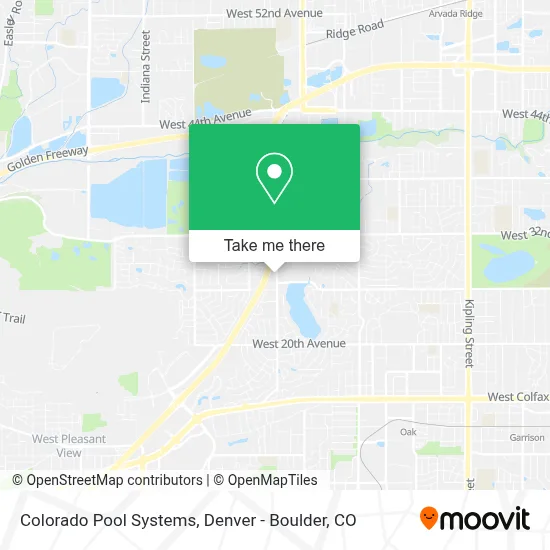 Colorado Pool Systems map