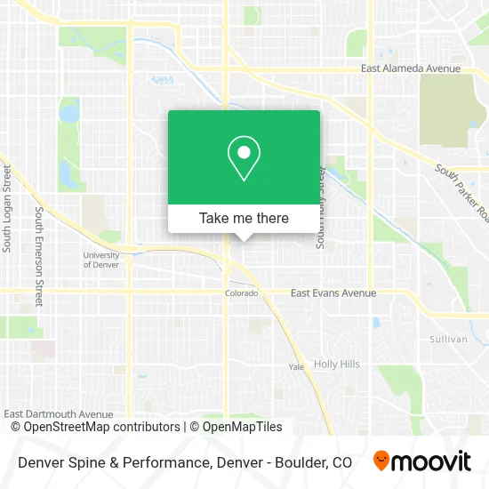 Denver Spine & Performance map