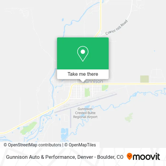 Gunnison Auto & Performance map