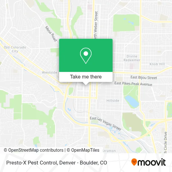 Presto-X Pest Control map