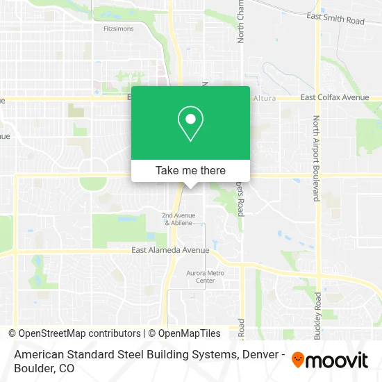 American Standard Steel Building Systems map