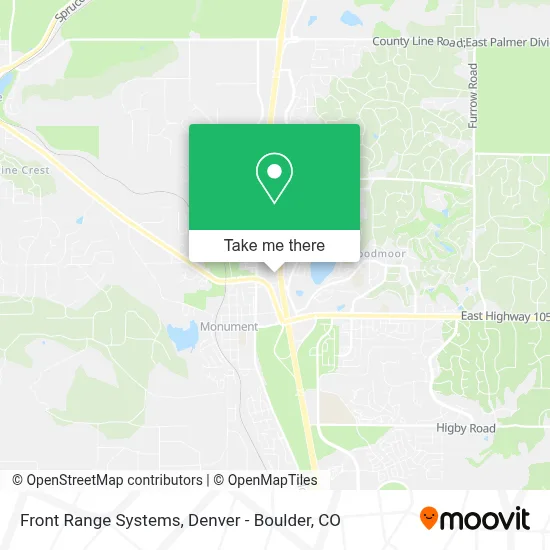 Front Range Systems map