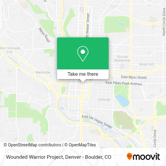 Wounded Warrior Project map