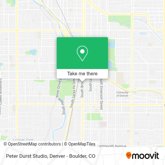 Peter Durst Studio map