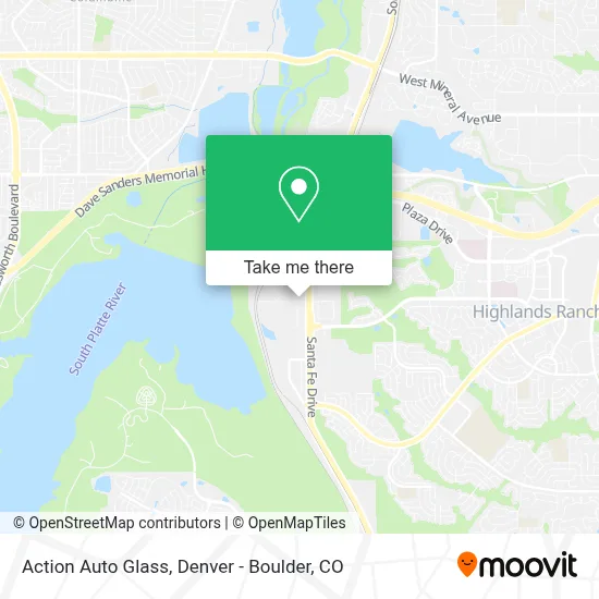Action Auto Glass map