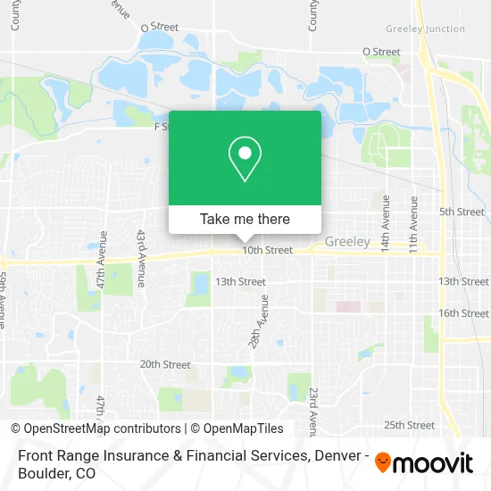 Front Range Insurance & Financial Services map