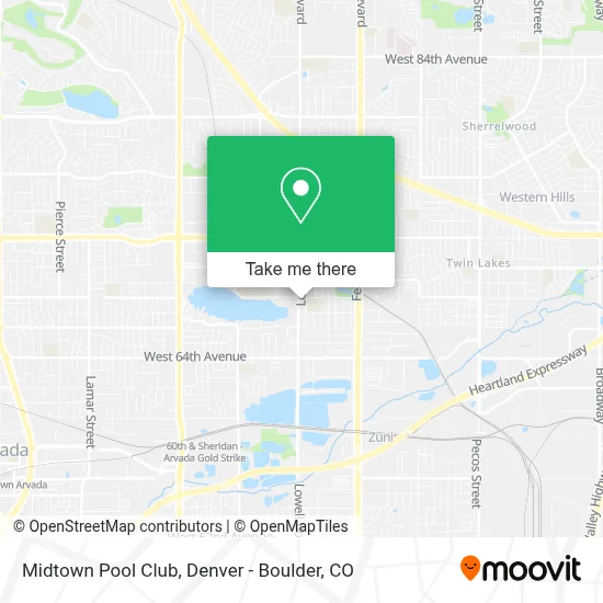 Midtown Pool Club map