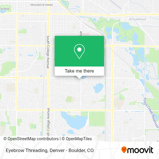 Eyebrow Threading map