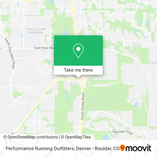 Performance Running Outfitters map