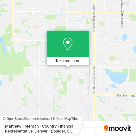 Matthew Freeman - Country Financial Representative map