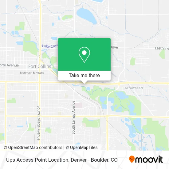 Ups Access Point Location map