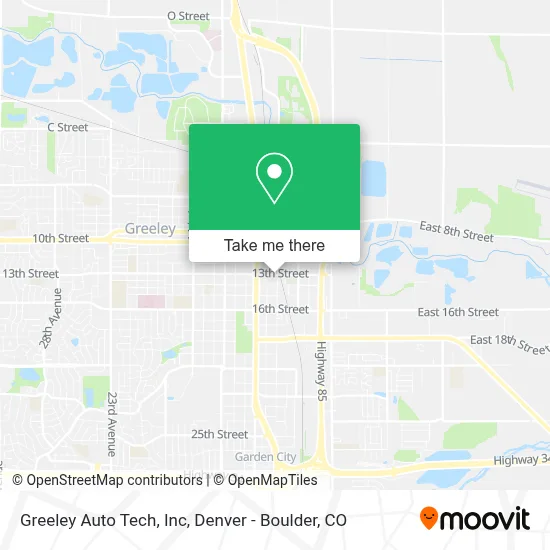 Greeley Auto Tech, Inc map