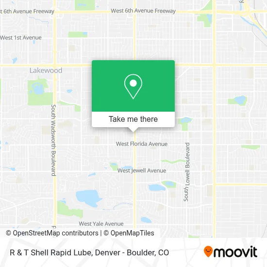 R & T Shell Rapid Lube map