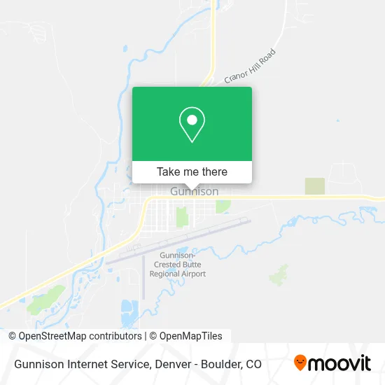 Gunnison Internet Service map