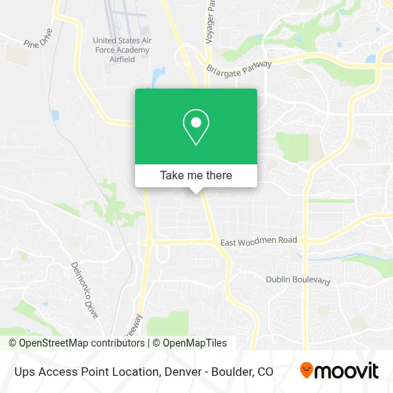 Ups Access Point Location map