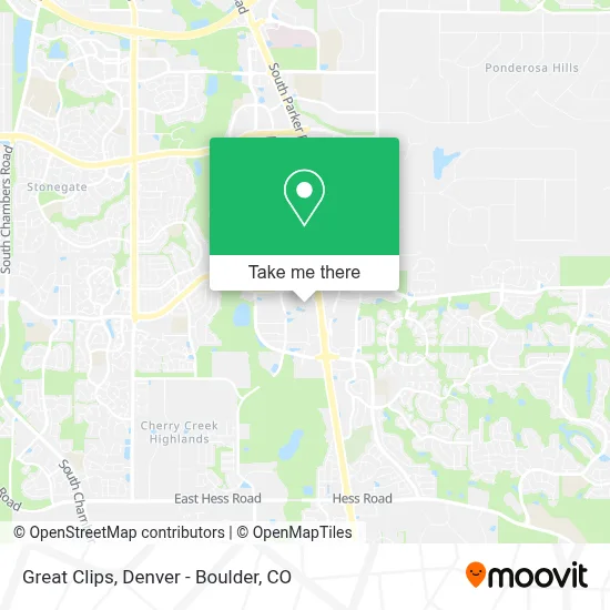 Great Clips map
