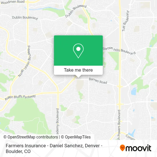 Farmers Insurance - Daniel Sanchez map