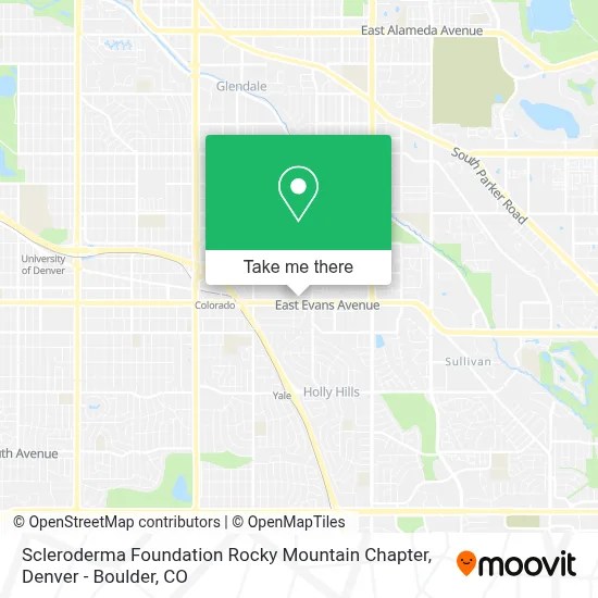 Scleroderma Foundation Rocky Mountain Chapter map