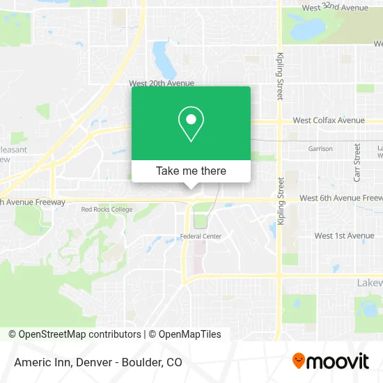 Americ Inn map
