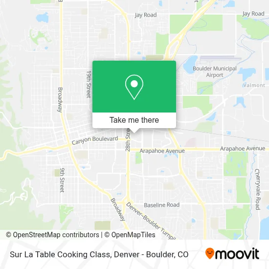 Sur La Table Cooking Class map