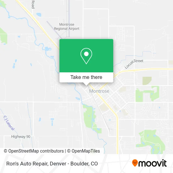 Ron's Auto Repair map