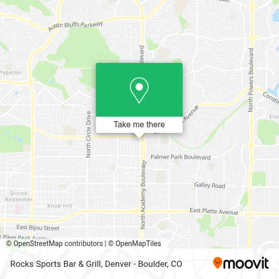 Rocks Sports Bar & Grill map