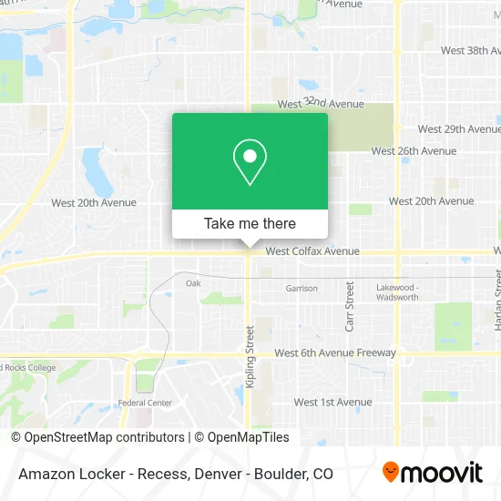 Amazon Locker - Recess map