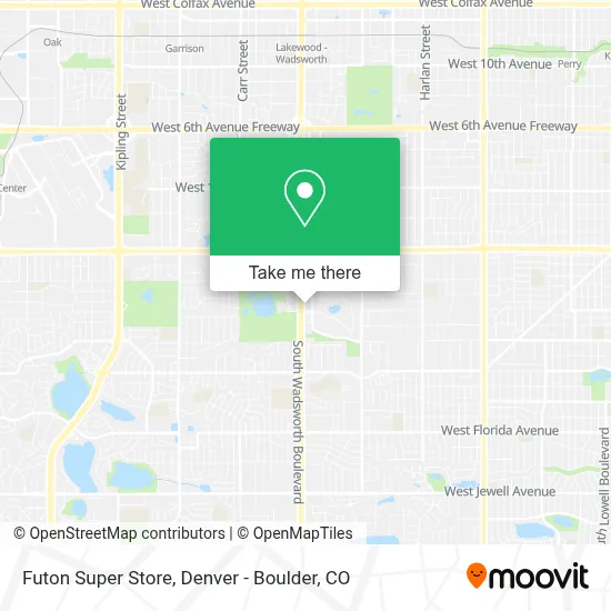 Futon Super Store map