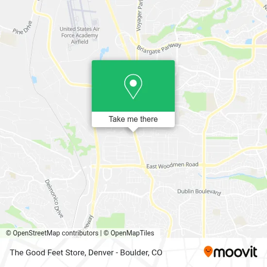 The Good Feet Store map