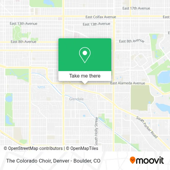 The Colorado Choir map