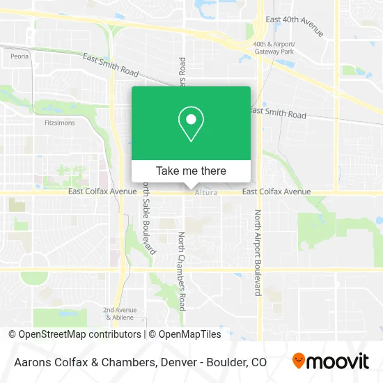 Aarons Colfax & Chambers map