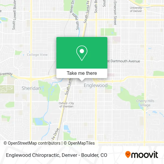 Englewood Chiropractic map