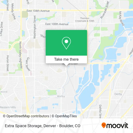 Extra Space Storage map
