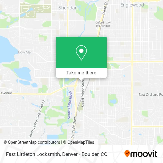 Fast Littleton Locksmith map